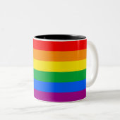 LGBTQ+ Progrès Fierté Drapeau Café Mug (Devant droit)
