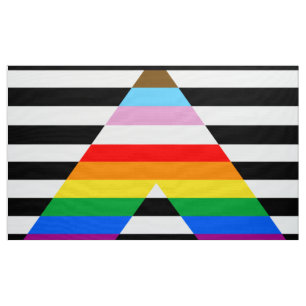 LGBTQ Progress Alal Pride Flag Stof