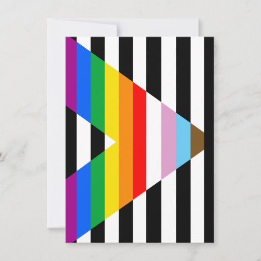 LGBTQ Progress Ally Pride Flag Feestdagenkaart (Voorkant)