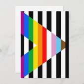 LGBTQ Progress Ally Pride Flag Feestdagenkaart (Voorkant / Achterkant)