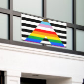 LGBTQ Progress Ally Pride Vlag Spandoek (Buitenkant Gebouw)
