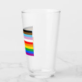 LGBTQ+ Progress Flag Strepen Glas (Links)