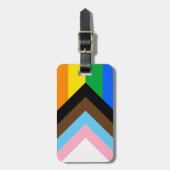 LGBTQ+ Progress Pride Bagagelabel (Voorkant verticaal)