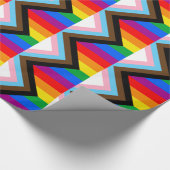 LGBTQ+ Progress Pride Cadeaupapier (Hoek)