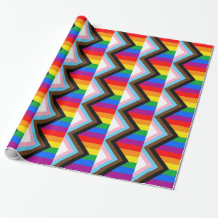 LGBTQ+ Progress Pride Cadeaupapier