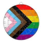 LGBTQ+ Progress Pride Dartbord (Voorkant)