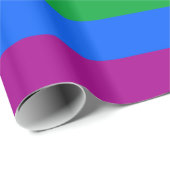 LGBTQ+ Progress Pride Gestreepd Inpakpapier (Rol Hoek)