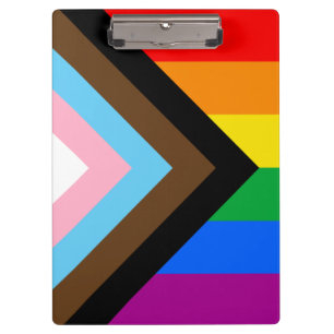 LGBTQ+ Progress Pride Klembord