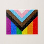 LGBTQ+ Progress Pride Legpuzzel (Horizontaal)