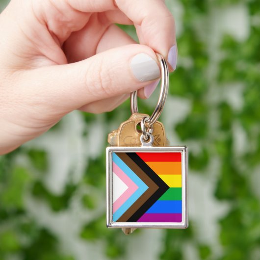 LGBTQ+ Progress Pride Sleutelhanger (Hand)