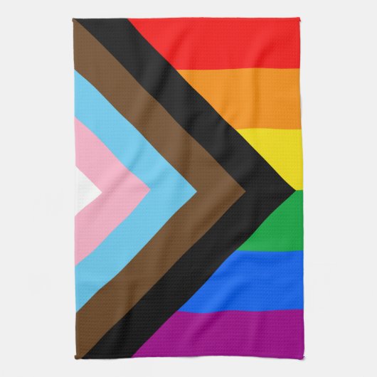 LGBTQ+ Progress Pride Theedoek (Verticaal)