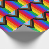 LGBTQ+ Progress Pride Vlag Cadeaupapier (Hoek)
