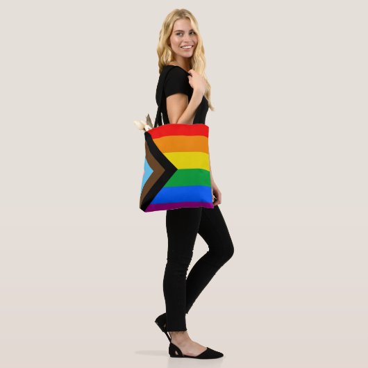 LGBTQ+ Progress Pride Vlag Draagtas (Op model)