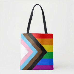 LGBTQ+ Progress Pride-vlag Draagtas