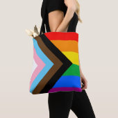 LGBTQ+ Progress Pride-vlag Draagtas (Dichtbij)