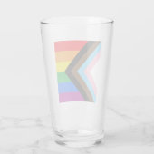 LGBTQ+ Progress Pride-vlag Glas (Achterkant)