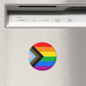 LGBTQ+ Progress Pride-vlag Magneet (Insitu (Vaatwasser))