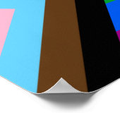 LGBTQ+ Progress Pride Vlag Poster (Hoek)