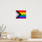 LGBTQ+ Progress Pride Vlag Poster (Keuken)