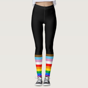 LGBTQ+ Progressie Vlag Strepen Leggings