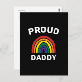 LGBTQ Proud Dad Gay Pride Rainbow Vaderdag Briefkaart (Voorkant / Achterkant)