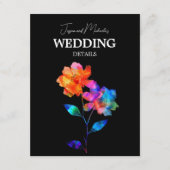 🌈 LGBTQ QR code Wedding Details Petals & Pride Informatiekaartje (Voorkant)