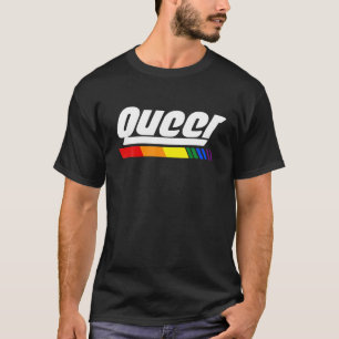 LGBTQ Queer Design met nadruk op LGBT-regenboog T-shirt