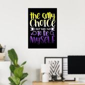 LGBTQ Queer Nonbinary Androgynous niet Binair Poster (Thuiskantoor)