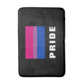 LGBTQ Rainbow Bisexual Pride Flag aangepaste tekst Badmat (Voorkant Verticaal)