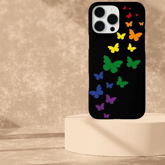 LGBTQ Rainbow Butterfly Trail Case-Mate iPhone Case