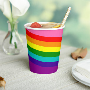 LGBTQ Rainbow Flag Gay Pride LGBT Cup Papieren Bekers