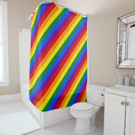 LGBTQ+ Rainbow Flag Stripes for Pride Month -  Douchegordijn