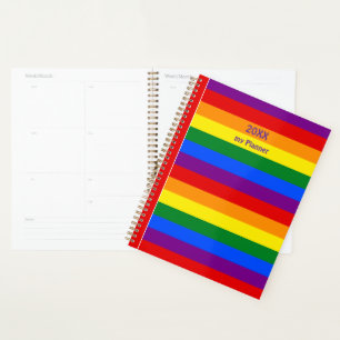 LGBTQ+ Rainbow Flag Stripes voor Pride Month - Planner