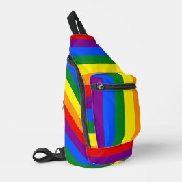LGBTQ+ Rainbow Flag Stripes voor Pride Month - Sling Bag