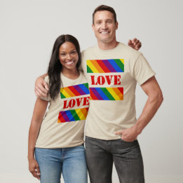 LGBTQ+ Rainbow Flag Stripes voor Pride Month - T-shirt