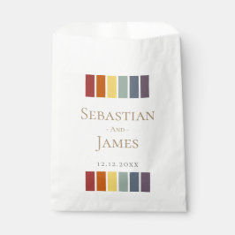 LGBTQ Rainbow Gay Elegant Weddenschap Bedankzakje