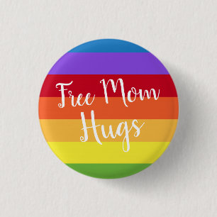 LGBTQ Rainbow Gay of Lesbian Pride Ronde Button 3,2 Cm