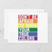 LGBTQ Rainbow-kleuren | Pride Month Gift Idee Briefkaart (Voorkant / Achterkant)