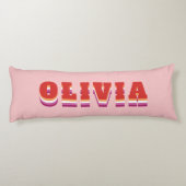 LGBTQ Rainbow Lesbian Pride Flag - Aangepaste naam Lichaamskussen (Achterkant)