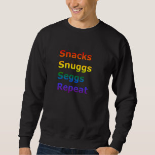 LGBTQ Rainbow Ombre PRIDE - Snacks Snuggs Seeggs R Trui