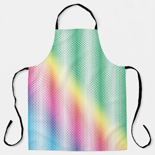 LGBTQ Rainbow Stippen Vlag kleuren Gay Design Schort (Voorkant)