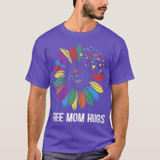 LGBTQ Rainbow Sunflower Free Mam Kieg Premium T-shirt