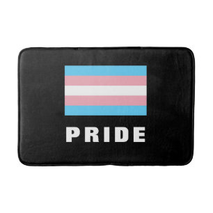 LGBTQ Rainbow Trangender Pride Flag Aangepaste tek Badmat