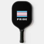 LGBTQ Rainbow Trangender Pride Flag Aangepaste tek Pickleball Paddle (Achterkant)