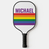 LGBTQ Rainbow-vlag Pickleball Paddle (Voorkant)