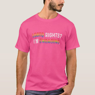 Lgbtq Rechten Ik Ben Lesbische Liefde Regenboog Ho T-shirt
