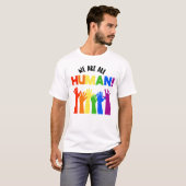 LGBTQ+ RECHTEN We zijn allemaal mensen T-shirt (Voorkant volledig)