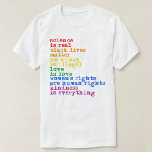 LGBTQ Rechten Wetenschap is echt Liefde is Liefde T-shirt