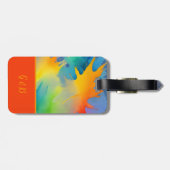 lgbtq-regenboog bagagelabel (Achterkant horizontaal)