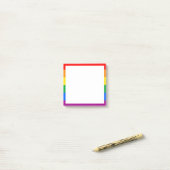 LGBTQ+ Regenboog Pride Vlag Post-it® Notes (Op bureau)